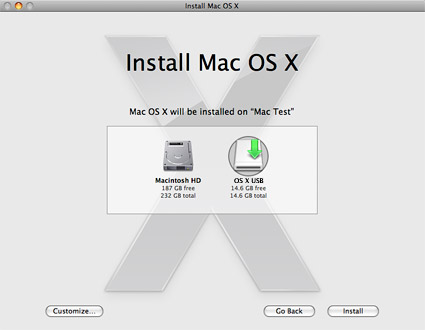 imac create a bootable installer for mac os x